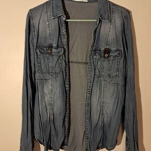 Maurices Faded Blue Denim Jacket